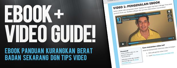 ebook kurangkan berat badan video tips