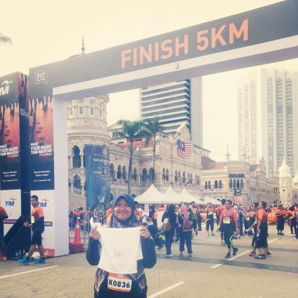 My second 5km run for Fit Malaysia Running Event. 